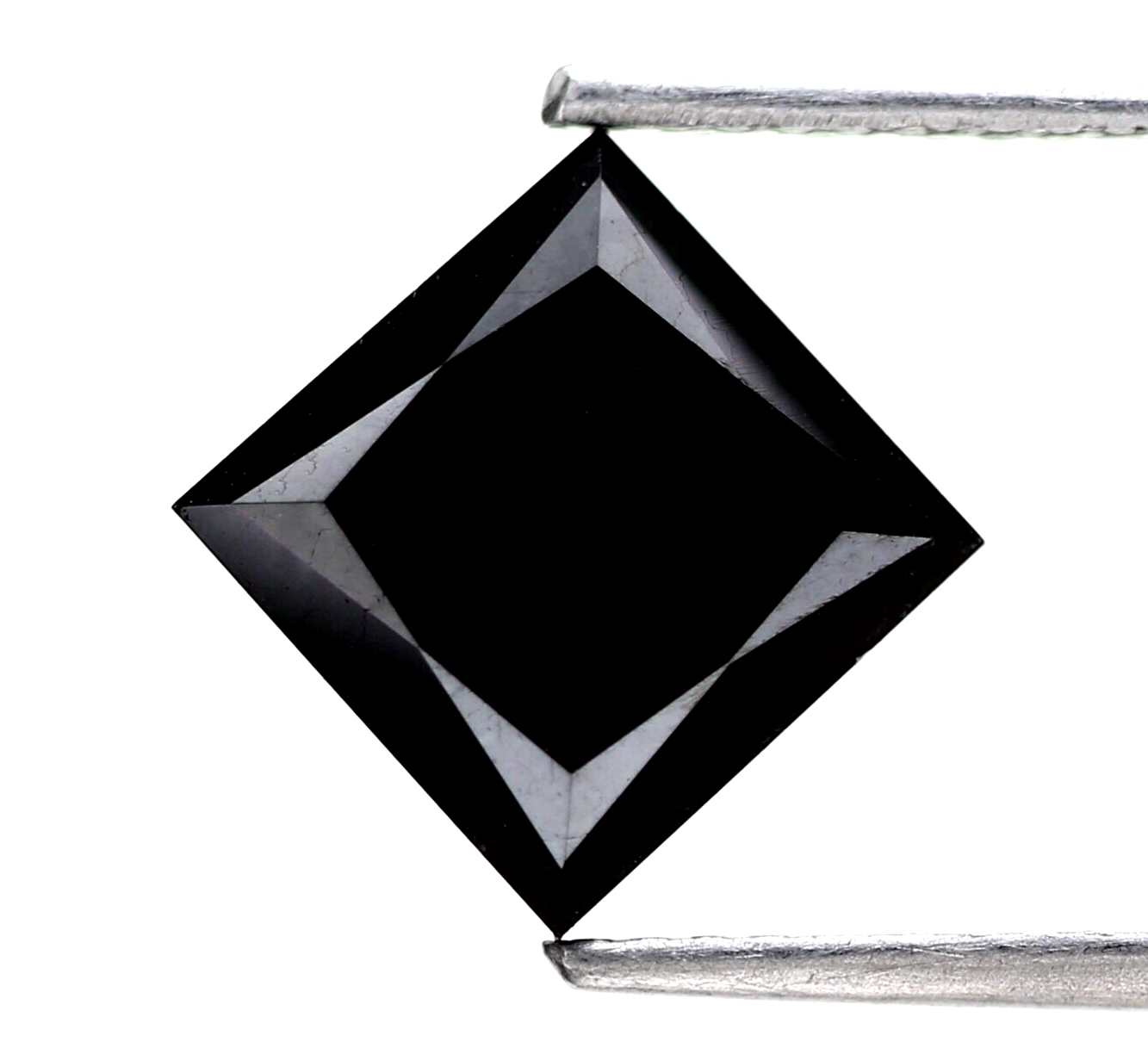 3.10 ct Princess Cut Black Loose Diamond for Ring